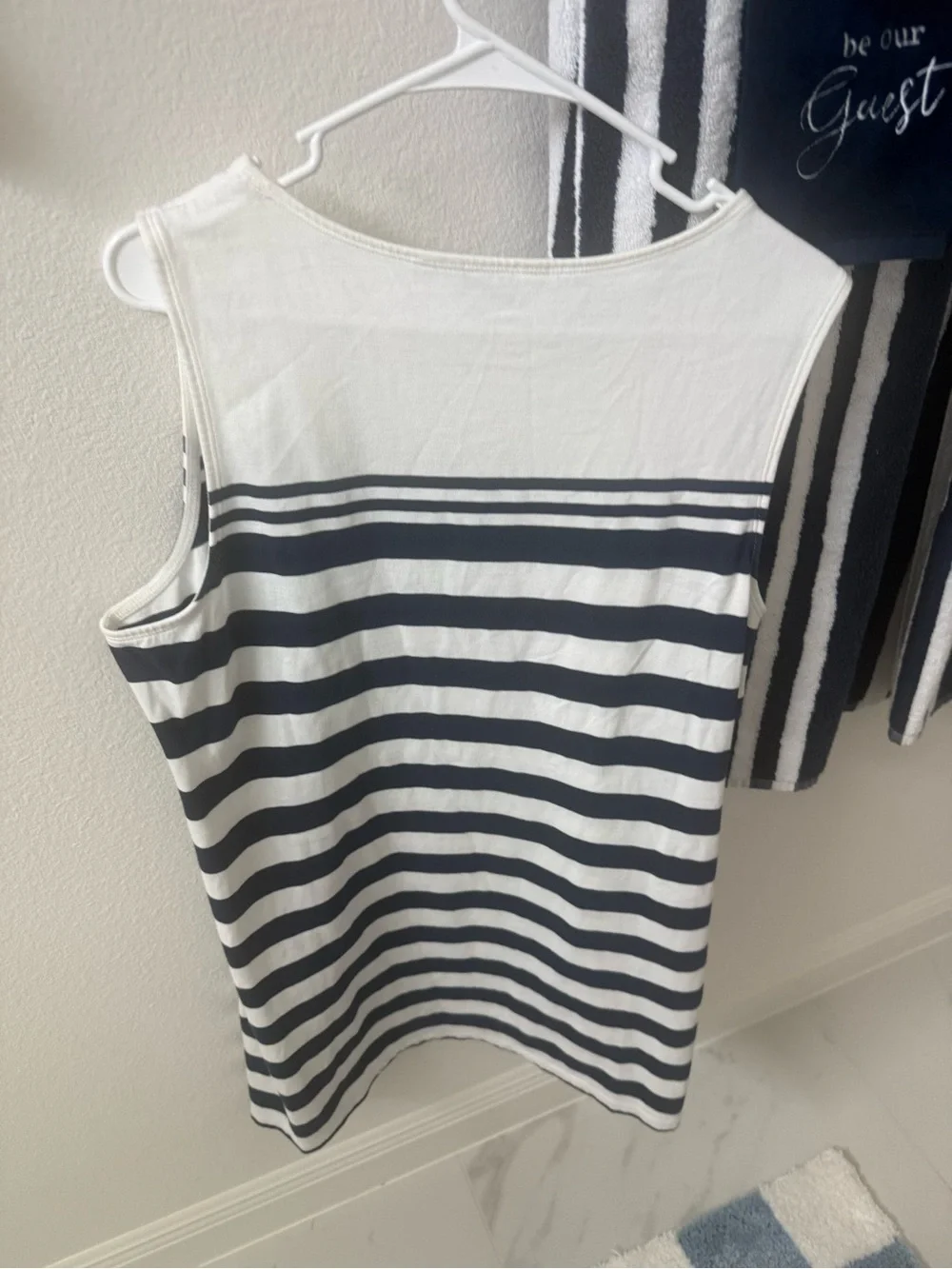 Vineyard Vines Navy and White Striped Tank Dress